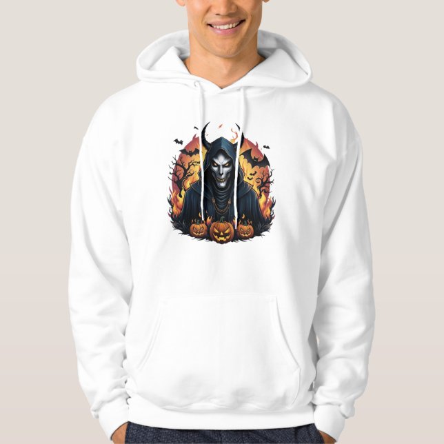 Halloween Ryttare Hoodie (Framsida)