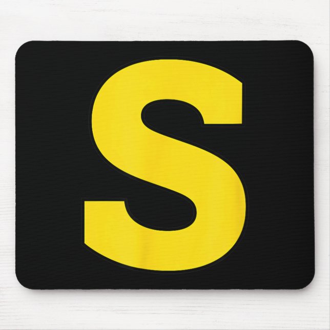 Halloween S Monogram Gul Initial - Fet S Musmatta (Framsidan)