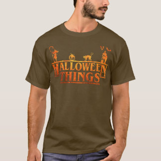 Halloween Sak Funny Pumpkin Ansikte Halloween-kost T Shirt