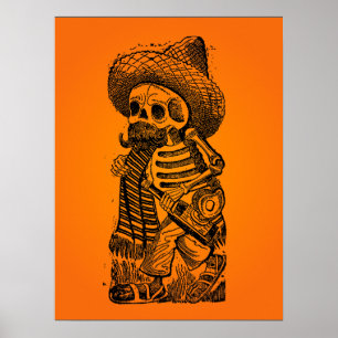 HALLOWEEN SALE! Calaveras från Heap av Posada Poster