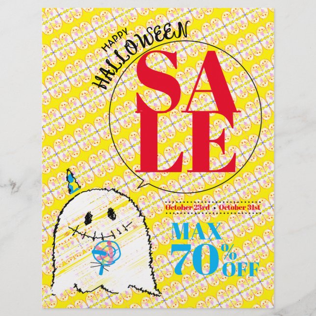 Halloween Sale Flyer Papper (Framsidan)