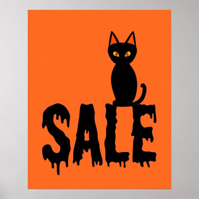 Halloween Sale Sign, Boutique Sale Signage, Retail Poster (Framsidan)
