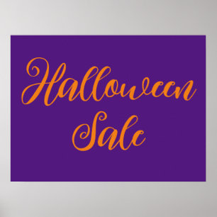 Halloween Sale Sign, Retail Signage, Boutique Poster