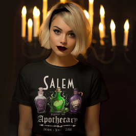 Halloween Salem Apothecary Potions Tonics Elixirs T Shirt