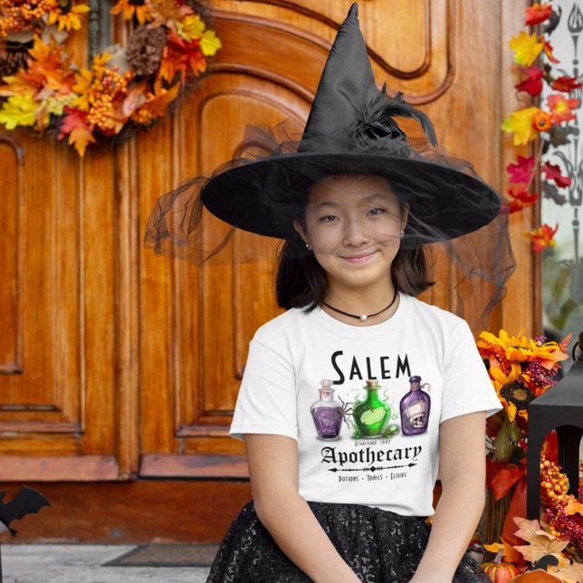 Halloween Salem Apothecary Potions Tonics Elixirs T Shirt (Skapare uppladdad)