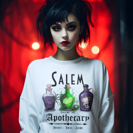 Halloween Salem Apothecary Potions Tonics Elixirs T Shirt