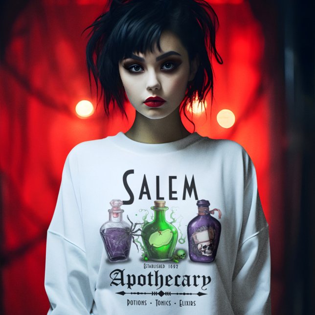 Halloween Salem Apothecary Potions Tonics Elixirs T Shirt (Skapare uppladdad)