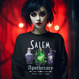 Halloween Salem Apothecary Potions Tonics Elixirs T Shirt