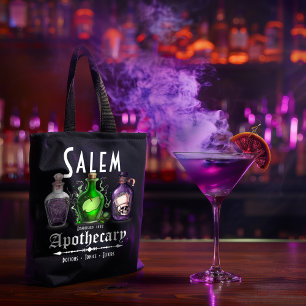 Halloween Salem Apothecary Potions Tonics Elixirs Tygkasse