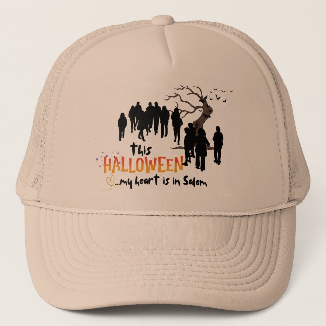 Halloween Salem mitt hjärta är inne Keps (Framsida)