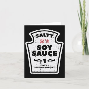 Halloween Salty Soy Sauce Family Match Costume Man Kort