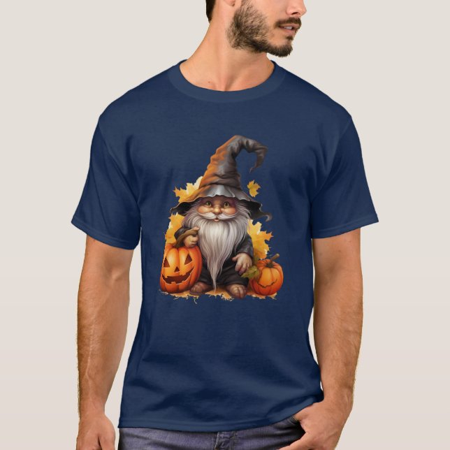 Halloween-samling - Charming Gnome Magic T Shirt (Framsida)