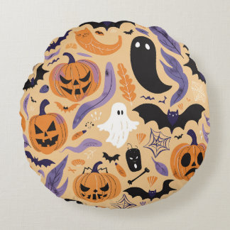 Halloween-samling - Spook Up - Round Pillow Rund Kudde