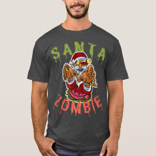 Halloween Santa Zombie, skräckjul, Scary Sa T Shirt