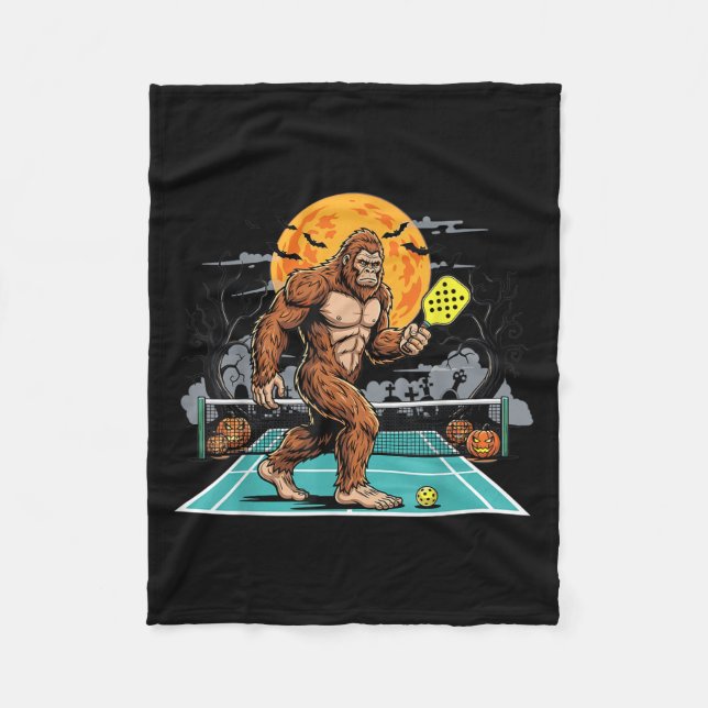 Halloween Sasquatch Ckleball Bigfoot Soky Moon  Fleecefilt (Framsidan)