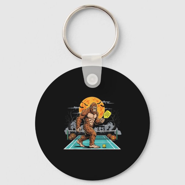 Halloween Sasquatch Ckleball Bigfoot Soky Moon  Nyckelring (Framsida)