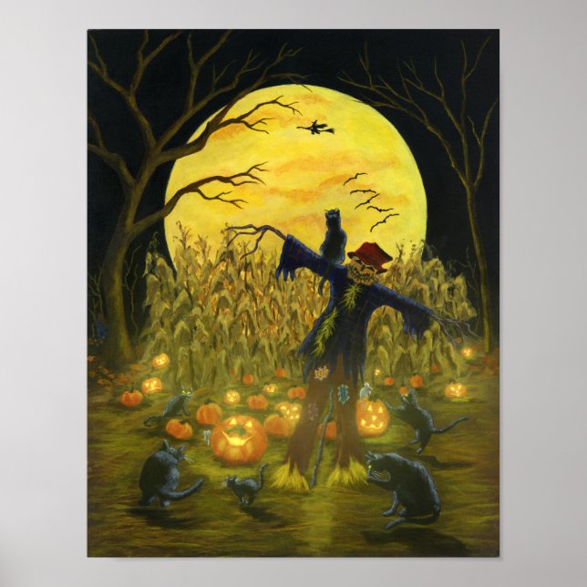 Halloween scarecrow "Jack's Place" poster (Framsidan)