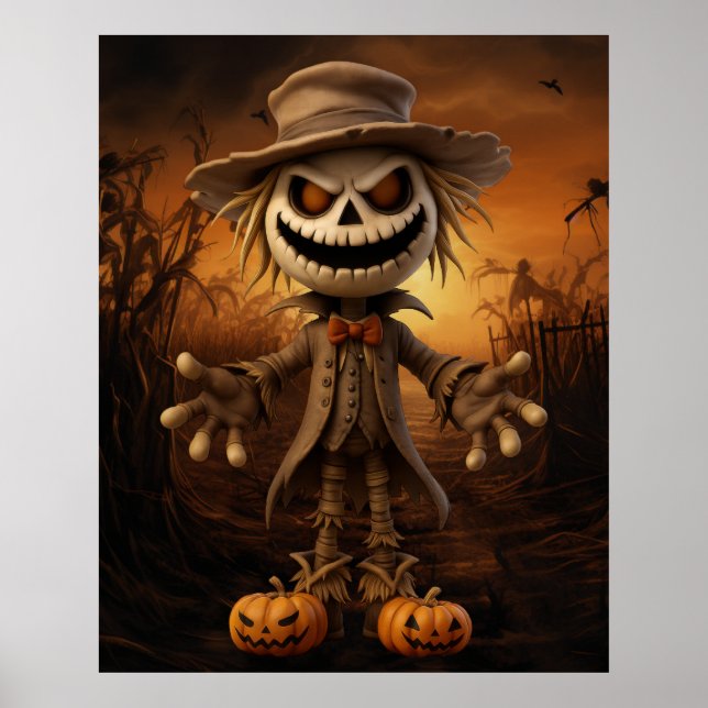 Halloween Scarecrow Poster (Framsidan)