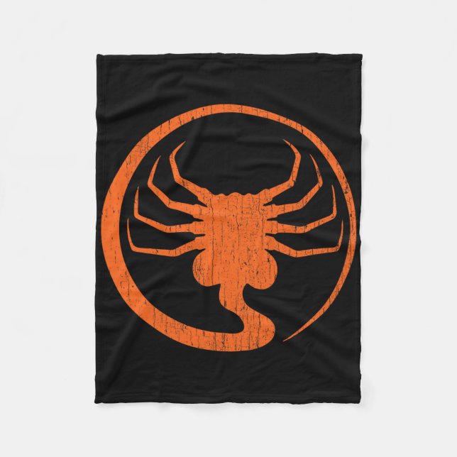 Halloween Scary Alien Facehugger Horror Pumpkin La Fleecefilt (Framsidan)