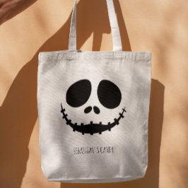 Halloween Scary Ansikte Simple Modern Tygkasse