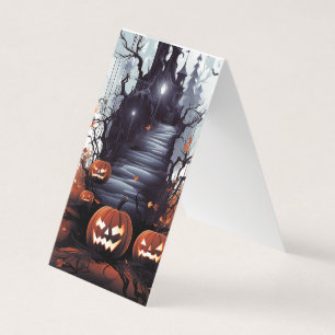 Halloween Scary Bok-bokmärke Visitkort