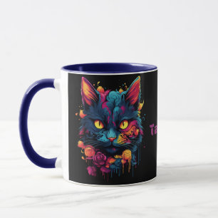 Halloween/Scary Cat/Witchy personlig Mugg