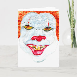 Halloween Scary Clown2 Kort