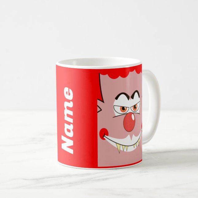 Halloween Scary Clown Coffee Mugg, Kopp (Framsida höger)