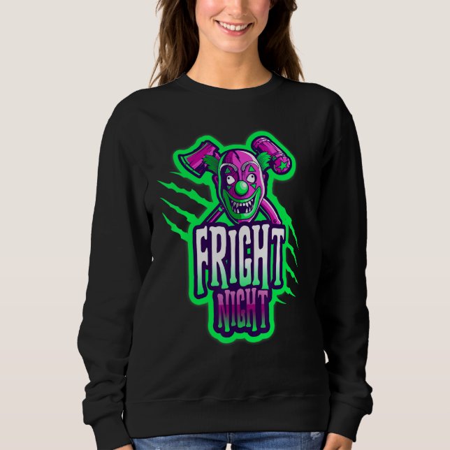 Halloween Scary Clown Fright Natt 1 T Shirt (Framsida)
