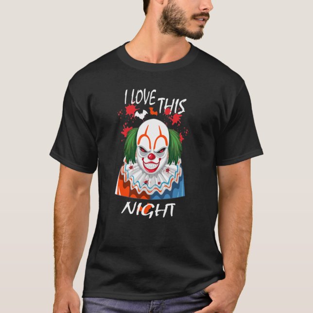 Halloween Scary Clown Funny Gifts T Shirt (Framsida)