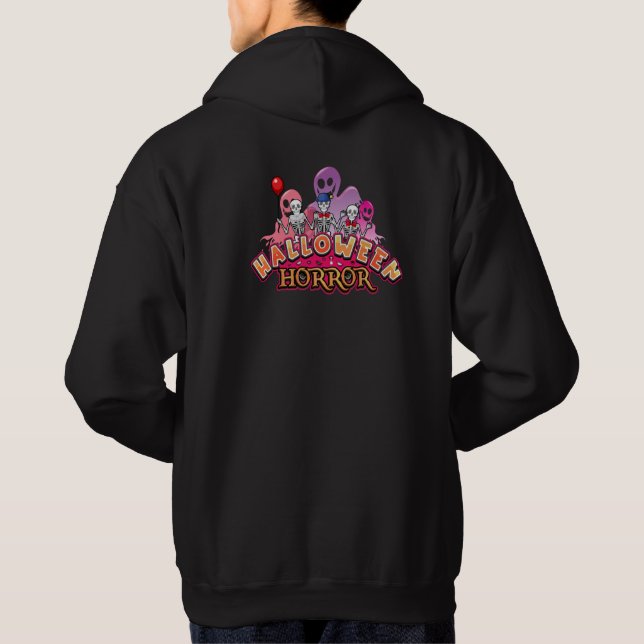 Halloween Scary Clowns Horror Hoodie (Baksida)