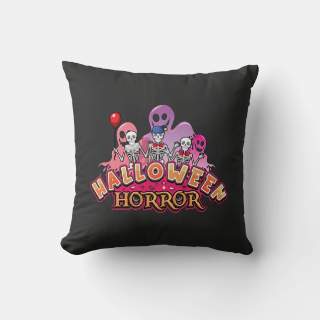 Halloween Scary Clowns Horror Kudde (Framsida)