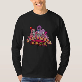 Halloween Scary Clowns Horror Long Sleeveless T Shirt
