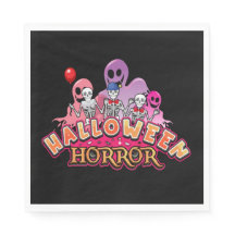Halloween Scary Clowns Horror Napkins