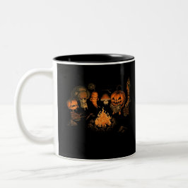 Halloween Scary Design Två-Tonad Mugg