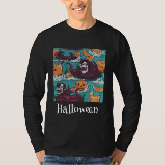 Halloween Scary Evil Pumpkin T Shirt