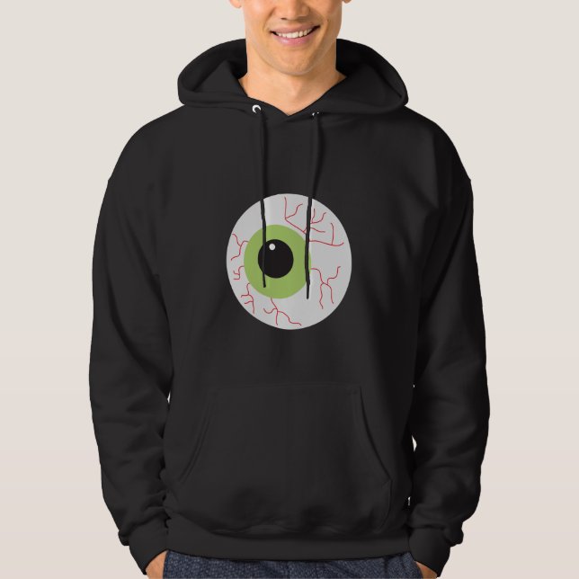 Halloween Scary Eyeball Hoodie (Framsida)