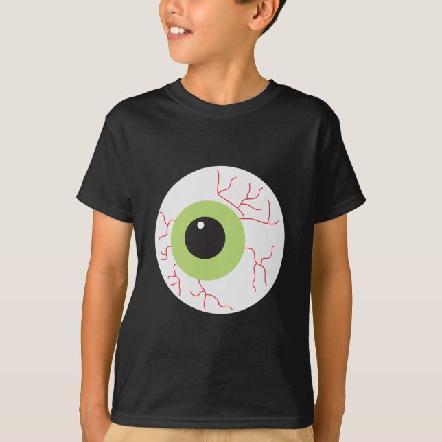 Halloween Scary Eyeball T Shirt (Framsida)