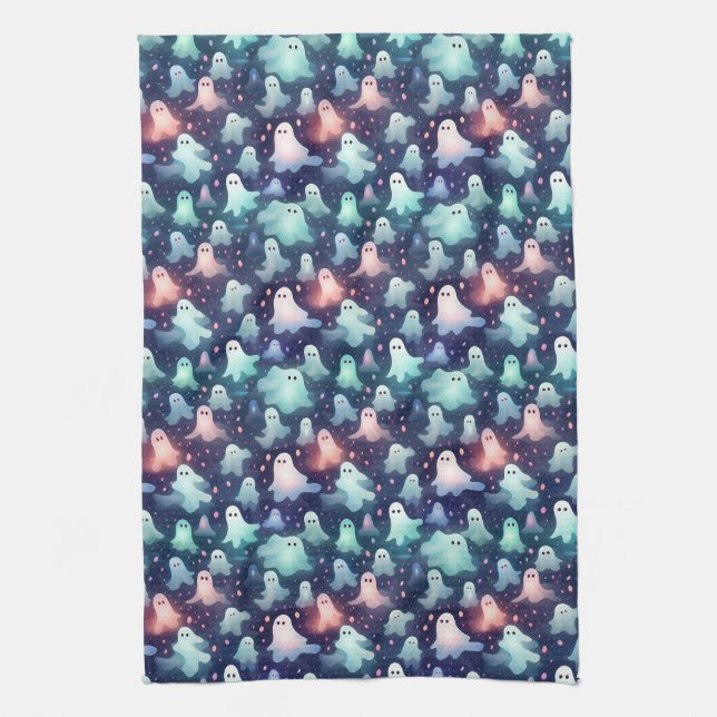 Halloween Scary Ghost och Goblins Kökshandduk (Vertikal)