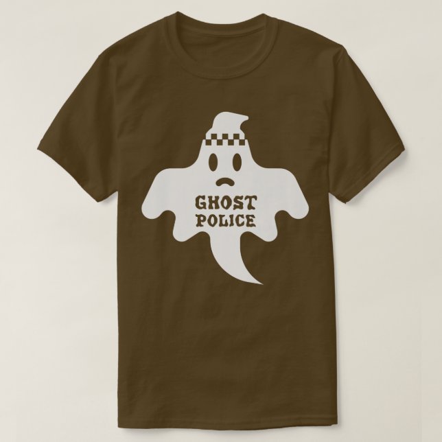 Halloween Scary Ghost Police Spooky Boo Funny 279 T Shirt (Design framsida)