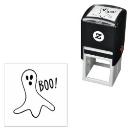 Halloween Scary Ghost Self Inking Rubber Frimärke Självfärgande Stämpel