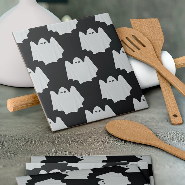 Halloween, Scary Ghost, Trick Or Treat, Boo Kakelplatta (Skapare uppladdad)