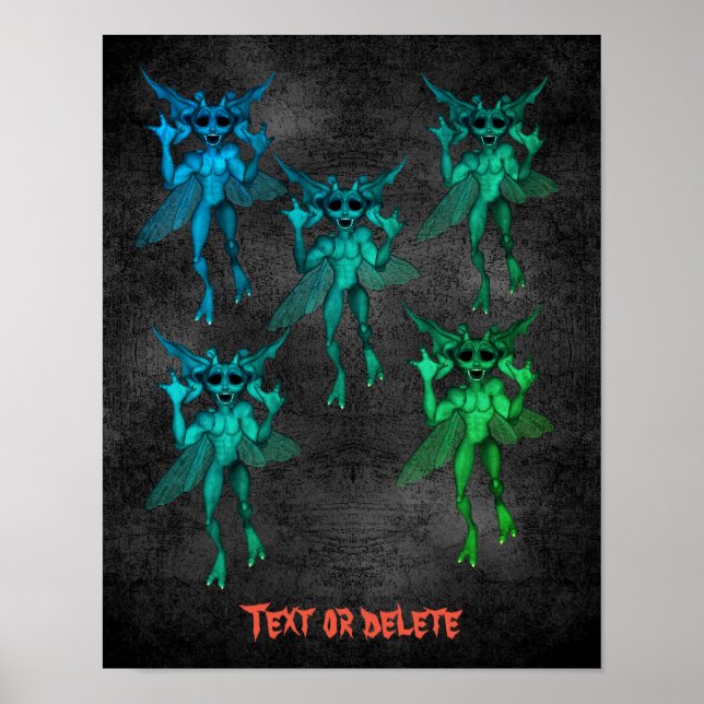Halloween Scary Gremlins Personlig Poster (Framsidan)