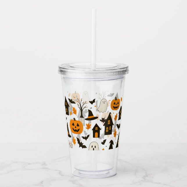 Halloween Scary Mönster - Spooky & Festive Take Away Mugg (Framsida)