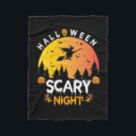 Halloween Scary Night Birthday Fleecefilt<br><div class="desc">Halloween Scary Night Birthday</div>