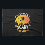 Halloween Scary Night Birthday Kökshandduk<br><div class="desc">Halloween Scary Night Birthday</div>