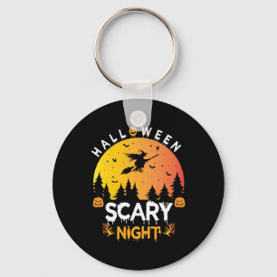 Halloween Scary Night Birthday Nyckelring