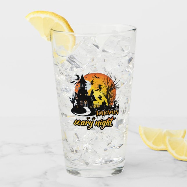 Halloween Scary Night Glaskopp (Framsida Ice)
