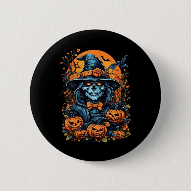 Halloween Scary Night Halloween Costume Knapp (Framsida)