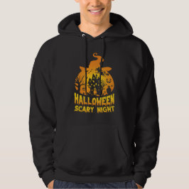 Halloween Scary Night Haunted House Design Hoodie